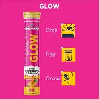 Skin Whitening  GLOW - L-Glutathione, N-Acetyl-L-Cysteine  Vitamin  C - Orange Flavor ( Pack of 2)-thumb2