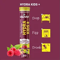 Hydra Kids+ Effervescent Tablet - with Electrolytes  Vitamins - Raspberry Flavor ( Pack of 1)-thumb4