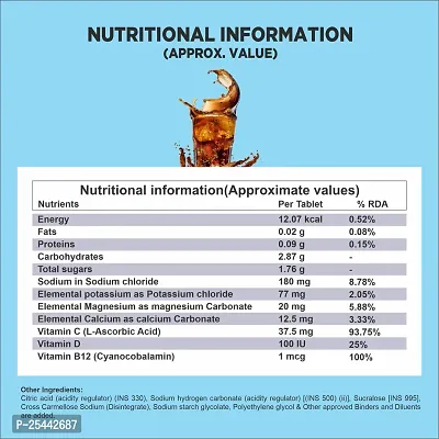 Hydra+ Effervescent Tablets For - Multivitamins, Minerals  Beet Root - Cola Flavor ( Pack of 1)-thumb2