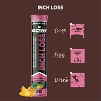 Inch Loss Effervescent Tablet For - Reduce Belly Fat  Source of Dietary Fiber - Pineapple Flavor (Pack of 1)-thumb3