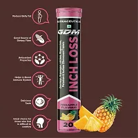 Inch Loss Effervescent Tablet For - Reduce Belly Fat  Source of Dietary Fiber - Pineapple Flavor (Pack of 1)-thumb4