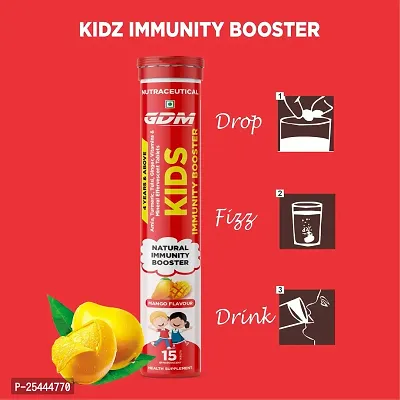 Kids Immunity Booster For Protect Against illness  Sugar Free - Mango Flavor ( Pack of 1)-thumb2