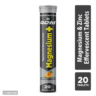 Magnesium  Zinc Effervescent Tablets - Orange Flavor ( Pack of 1)-thumb0