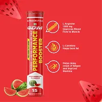 Performance Booster Effervescent Tablets for Pre - Workout - Watermelon Flavor ( Pack of 2)-thumb1