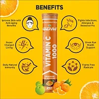 Vitamin C 1000 - Amla  Zinc Effervescent Tablets - Orange Flavor ( Pack of 1)-thumb4