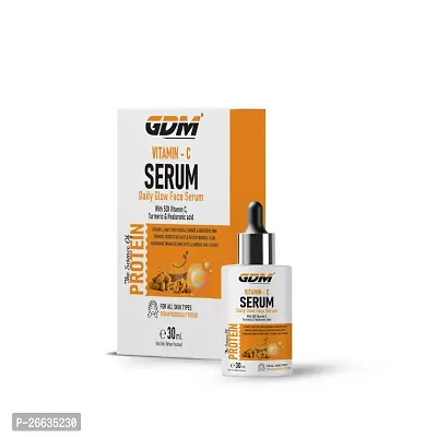 GDM Vitamin C Face Serum for Daily Glow with Vitamin C, Turmeric  Hyaluronic acid (30 ml)