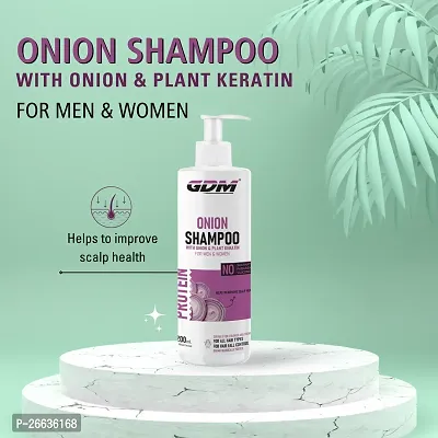 GDM Onion Shampoo for Hair Growth  Hair Fall Control with Onion  Plant Keratin (200 ml)-thumb3