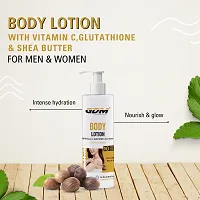 GDM Body Lotion with Vitamin C, Glutathione  Shea Butter for Re-Hydrate Dry Skin (200 ml)-thumb1