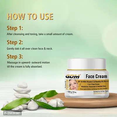 GDM Face Cream With Vitamin C  Roseship Oil for Moisturizer, Sunscreen  Glow  (50 g)-thumb4