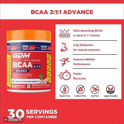 GDM BCAA Advance for  intra-training Supplement - 30 servings (450 g, WATERMELON)-thumb3