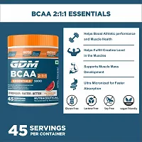 GDM BCAA Essentials - Intra Workout Supplement For Muscle Recovery - 45 Servings (315 g, Watermelon)-thumb1