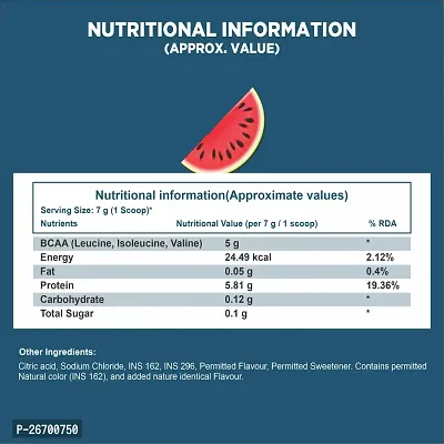 GDM BCAA Essentials - Intra Workout Supplement For Muscle Recovery - 45 Servings (315 g, Watermelon)-thumb4