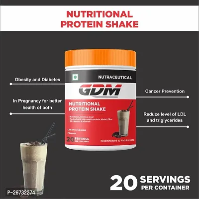 GDM Nutritional Protein Shake  - 20 servings (360 g, Cream  Cookies)-thumb2