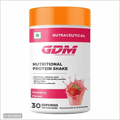 GDM Nutritional protein shake - 30 Servings (540 gm, Strawberry flavor)-thumb0