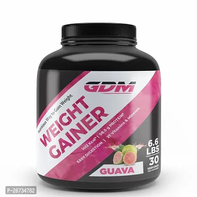 GDM Premium Nutritious way to gain weight, Weight Gainers (3 kg, GUAVA)-thumb0