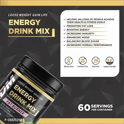 Energy Drink Mix - Fat Burner - 60 Servings (228 g, Pineapple Flavor)-thumb4