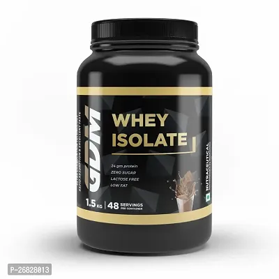 GDM Whey Isolate Protein Supplement - 48 Servings (1.5 Kg - Chocolate Flavor)