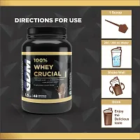 GDM 100% Whey Crucial Protein Supplement - 48 Servings ( 1.5 Kg - Chocolate Flavor)-thumb3