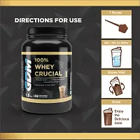 GDM 100% Whey Crucial Protein Supplement - 48 Servings ( 1.5 Kg - Coffee Flavor)-thumb1