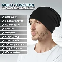 PlutoProm  Winter Cotton Slouchy Beanie and Skull Cap for Summer, Winter, Autumn  Spring Season, Can be Used as a Helmet Cap Too-thumb2