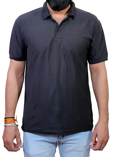 ME Solid Polo T Shirts for Men