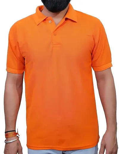 ME Solid Polo T Shirts for Men