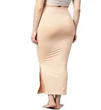 Tkeshto Women's Cotton Lycra Microfiber Saree Shapewear Petticoat for Women, Cotton Blended Shape Wear for Saree-thumb2