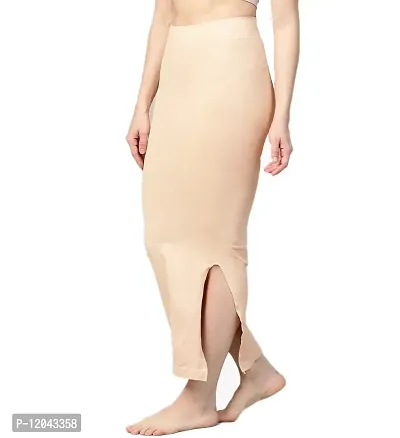 Tkeshto Women's Cotton Lycra Microfiber Saree Shapewear Petticoat for Women, Cotton Blended Shape Wear for Saree-thumb4