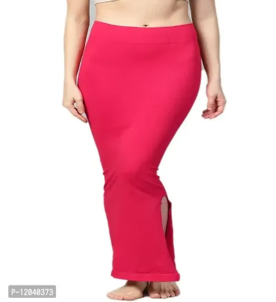 Saree Shapewear Petticoat for Women Shapers for Womens Sarees Combo (Pink &  Red)