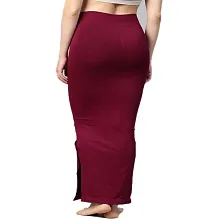 Womens Cotton Lycra Microfiber Saree Shapewear Petticoat for Women, Cotton Blended Shape Wear for Saree-thumb1