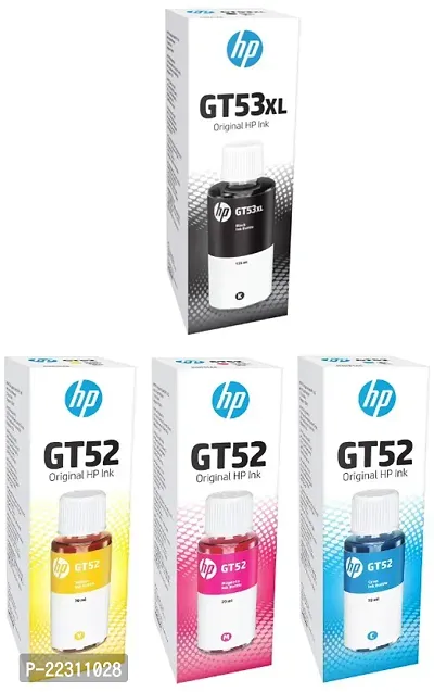 HP GT 53 XL BLACK  52 C/Y/M ink bottle set of 4
