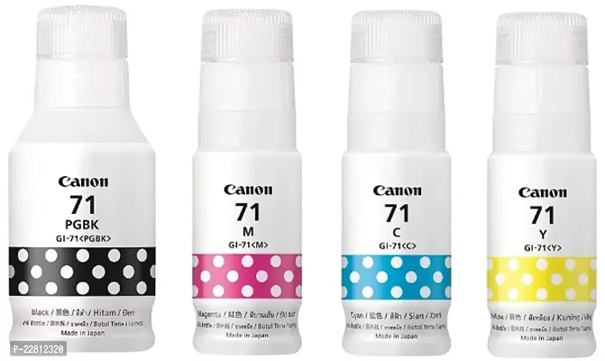 Canon 71 B/C/Y/M Ink Bottles Pixma