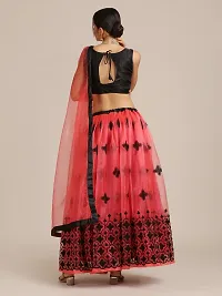 Women  Net Semi Stitched Lehenga Choli-thumb1