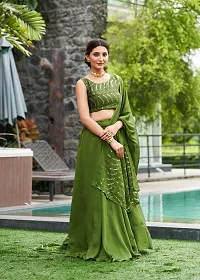 Stylish Green Rangolisilk  Lehenga Choli Set For Women-thumb3