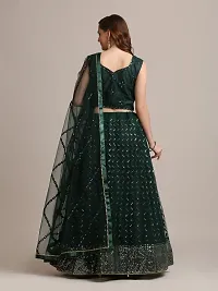 Women  Net Semi Stitched Lehenga Choli-thumb1