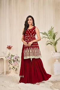 Classic Georgette Embroidered  Dress Material with Dupatta for Women-thumb1