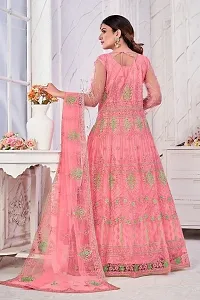 Pink Net Embroidery Anarkali Salwar Suit For Women-thumb3