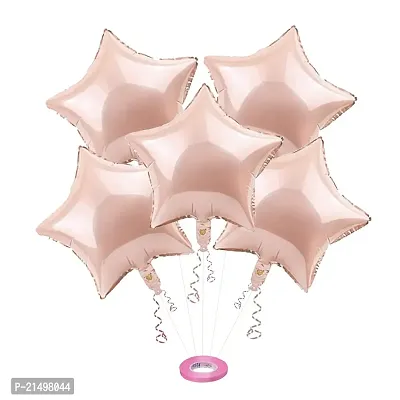 SKAB? 18 Inch Star Shaped Foil Balloon/Star Shape Balloons For Decoration/Birthday Balloons For Decoration (Rosegold)