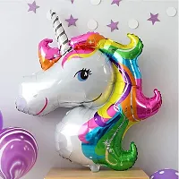 SKAB Unicorn Birthday Decorations for Girls- 5Pcs | Unicorn Theme Birthday Balloon | Foil Balloons for Birthday Decoration | Happy Birthday Decoration Kit | Birthday Balloons for Decoration's-thumb2