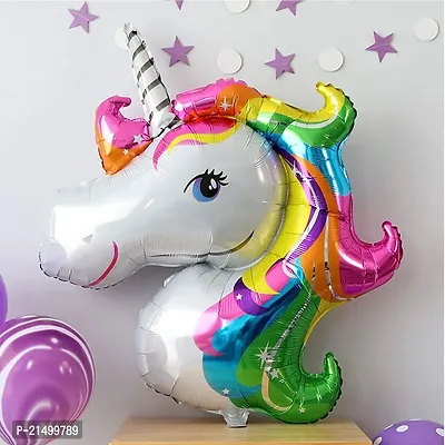 SKAB Unicorn Birthday Decorations for Girls- 5Pcs | Unicorn Theme Birthday Balloon | Foil Balloons for Birthday Decoration | Happy Birthday Decoration Kit | Birthday Balloons for Decoration's-thumb3