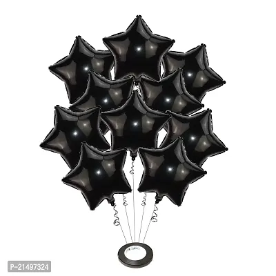 SKAB? 18 Inch Star Shaped Foil Balloon/Star Shape Balloons For Decoration/Birthday Balloons For Decoration (Black)-thumb0