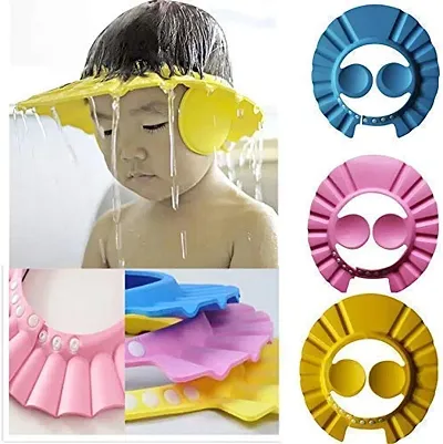 Soft Adjustable Bathing & Shower Protection For Eyes And Ear - Hair Wash Cap For Children