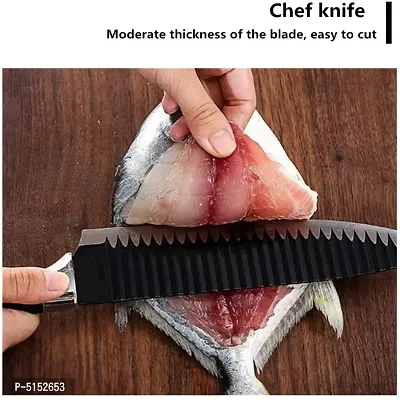 Stainless Steel Chopper with Chef Knives/Chopping Knife for Kitchen/Knife Set for Kitchen/Chopper Knife for Kitchen/Cleaver Knife/Meat Fish Knife for Kitchen use (Cleaver Knife bigg)-thumb3