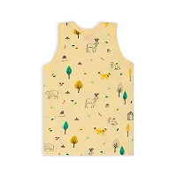 Totkart Printed Summer Vest for Babies Baniyan Cotton Inner wear for Baby Sleeveless Undershirts for Kids Sando ganji for Toddler Girls/Boys Pack of 3-thumb1