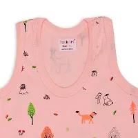 Totkart Printed Summer Vest for Babies Baniyan Cotton Inner wear for Baby Sleeveless Undershirts for Kids Sando ganji for Toddler Girls/Boys Pack of 3-thumb2