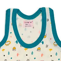 Totkart New Born Baby Pure Cotton Printed Regular Fit Sando Innerwear Baniyan Kids Vest Infants Sleeveless Undershirts for Cute Boys Girls Pack of 6-thumb2