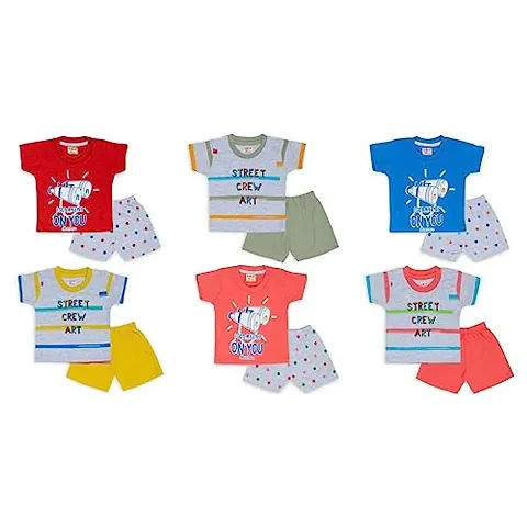 Totkart Pack of 100% Soft Tshirt Pant Set for Baby/Clothing Set for Baby