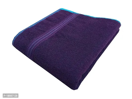 Space Fly Plain Cotton Bath Towels Highly Absorbent, Big Size 30X60 inch (450GSM_Multi Color_1 Piece)-thumb0