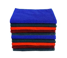 Space Fly Cotton Plain Hand Towels High Absrobent, Set of 10 (13 inch X 20 inch_Multi Color)-thumb2