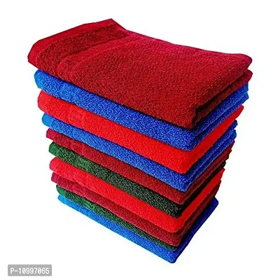 Space Fly Cotton Plain High Absorbent Hand Towels In Dark Colors (Multicolour, 11x 17 inch), Set of 10-thumb5